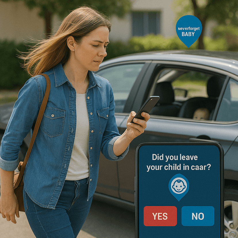 Did you leave your child in car alert